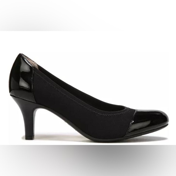 Life Stride Shoes - LifeStride Women Cap Toe Classic Pump Heels Parigi Stret Black Size 9.5m